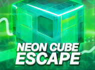 Neon Cube Escape - story pixel avoid-em-up