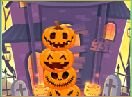 Pumpkin tower halloween