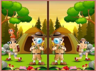 Spot 5 Differences Camping